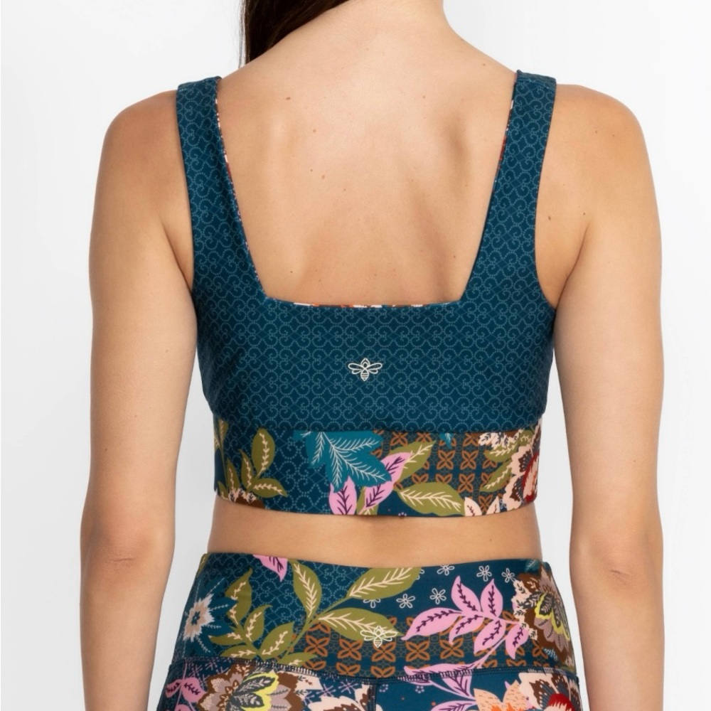 NWT Johnny Was JWLA Delfino Floral Reversible Sports Bra L- XLarge - Picture 8 of 8